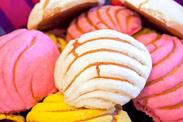 Conchas Mexican sweet bread