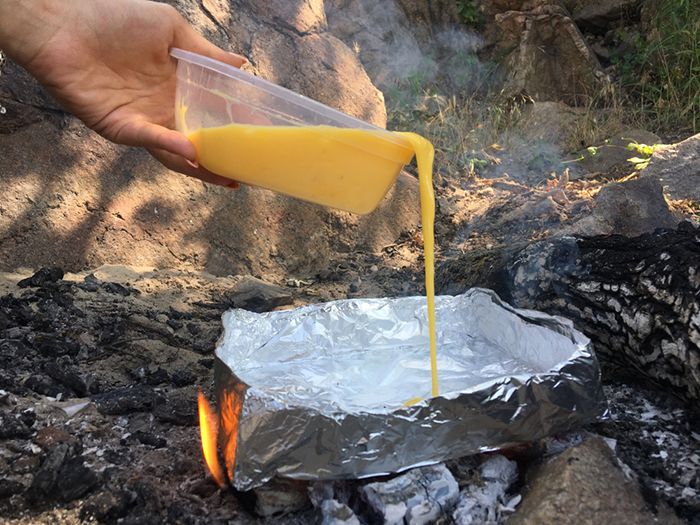 Breakfast Eggs Camping